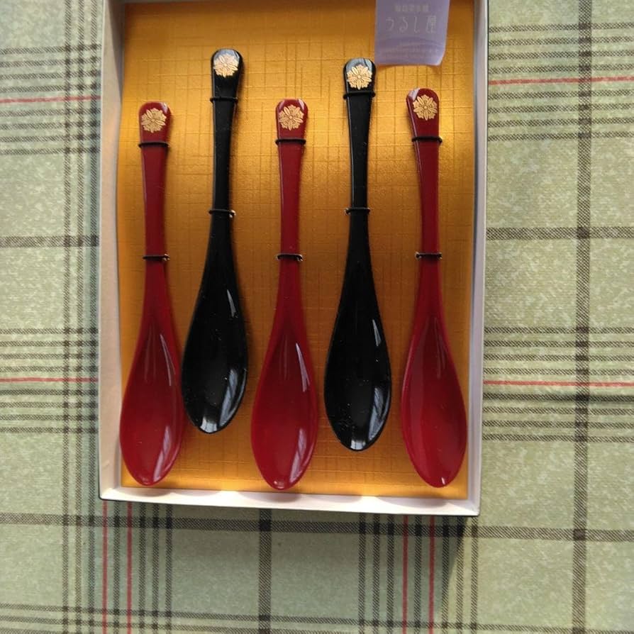 Amazon.co.jp: 漆の里 輪島塗本舗 うるし屋 スプーン5本セット